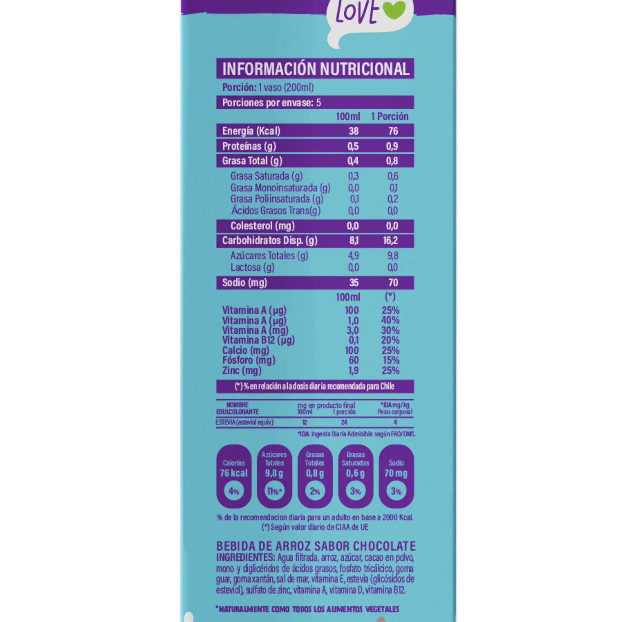 alimento de arroz chocolate 1 lt 12und alimento de arroz chocolate 1 lt 12und