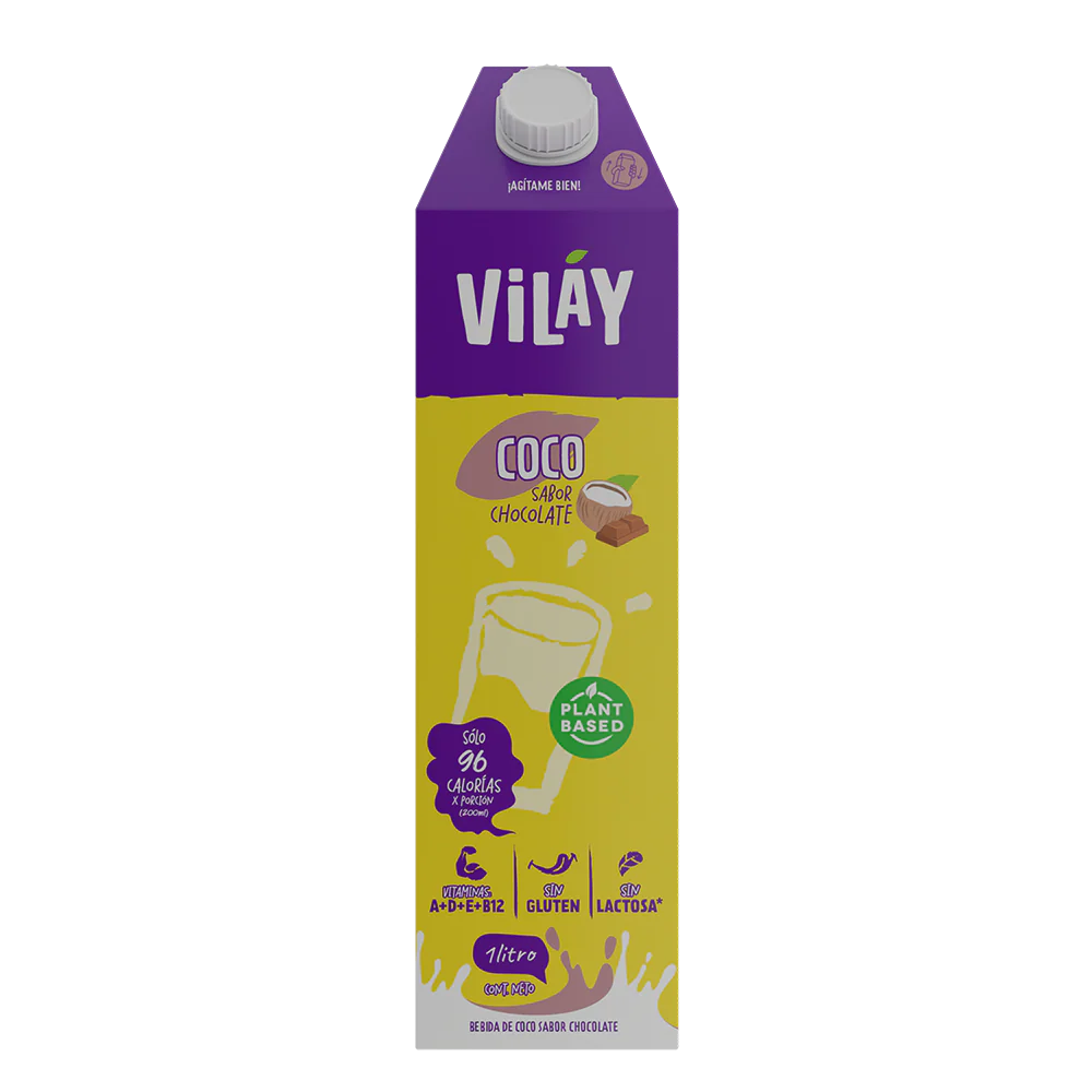 alimento de coco chocolate 1 lt 12und alimento de coco chocolate 1 lt 12und