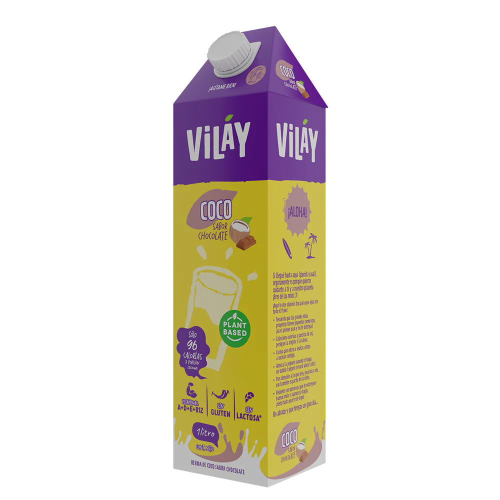 alimento de coco chocolate 1 lt 12und alimento de coco chocolate 1 lt 12und