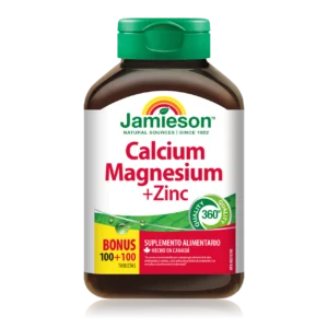 calcium magnesium + zinc, 200 tabletas