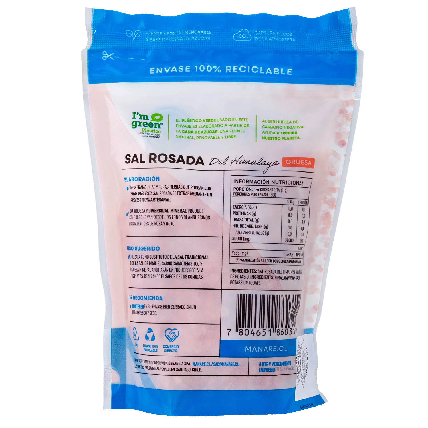 sal rosada del himalaya gruesa 500 g sal rosada del himalaya gruesa 500 g