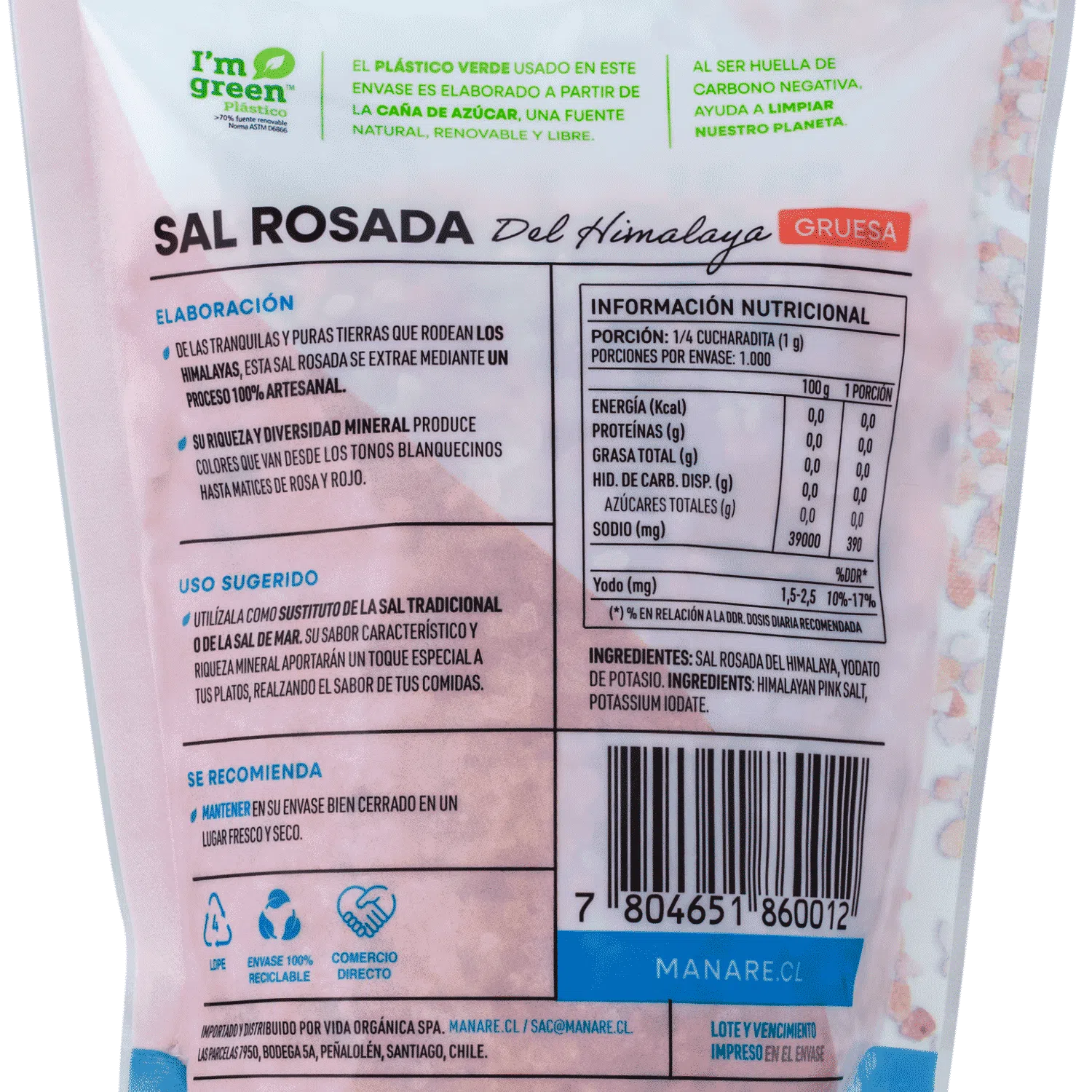 sal rosada del himalaya gruesa 1 kg sal rosada del himalaya gruesa 1 kg