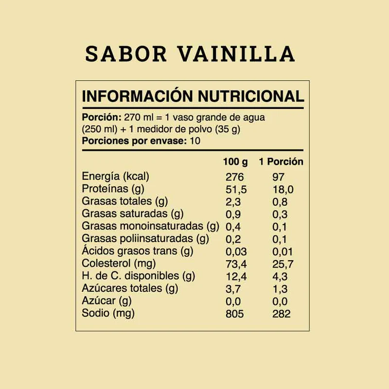 protein whey shake vainilla 350g protein whey shake vainilla 350g